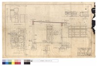 原有房屋,改建後平面圖、正,側,A-A,2-2斷面圖藏品圖，第1張