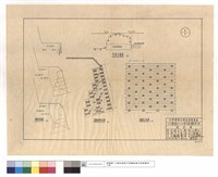 平面示意圖、橫斷面圖、擋牆橫斷,正面圖藏品圖，第1張