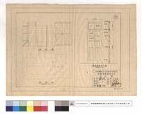 屋架圖、屋面圖、D2單扇玻璃搖門圖藏品圖，第1張