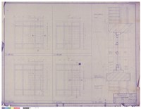 W6、W7、W8、W9鋁窗立面圖，窗台大樣圖藏品圖，第1張