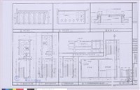 1、丁式各層樓梯平面圖 2、屋頂電梯機械房及水箱平面及剖面圖 3、男女廁所平面及立面圖藏品圖，第1張