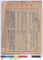 記錄處理明細表藏品圖，第1張