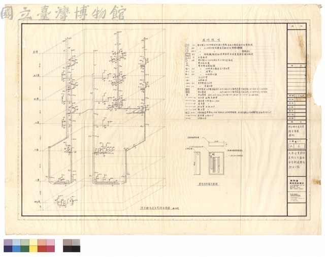 汙水排水透氣系統示意圖、圖例藏品圖，第1張