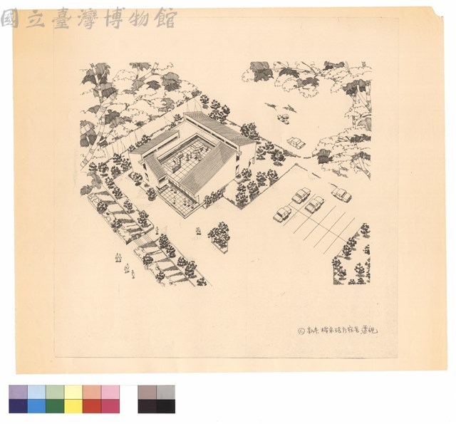 桿弟餐廳宿舍透視圖藏品圖，第1張