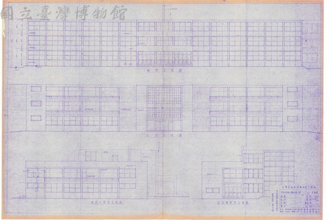 第一號辦公廳 立視圖藏品圖，第1張