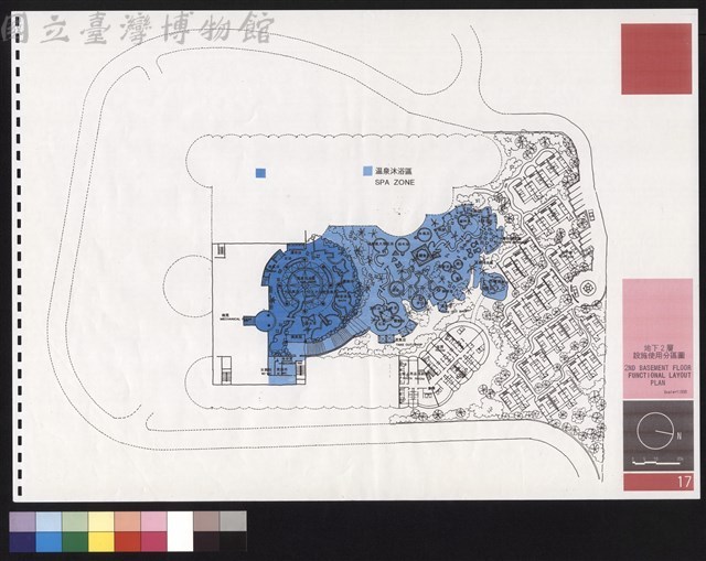 地下2層設施使用分區圖藏品圖，第1張