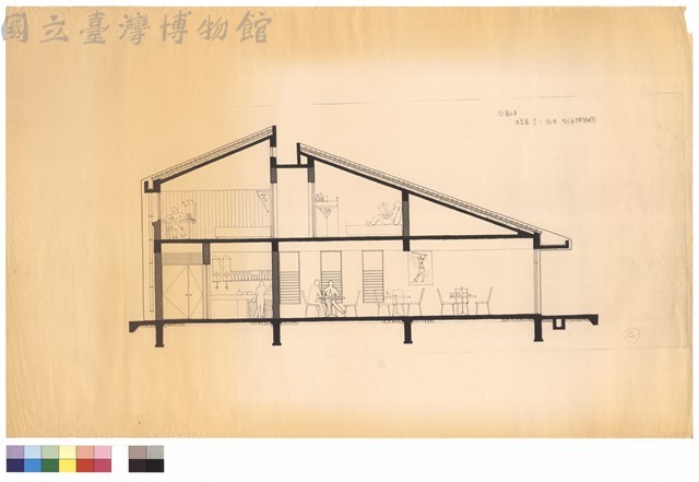 桿弟餐廳,宿舍,剖面詳細圖藏品圖，第1張