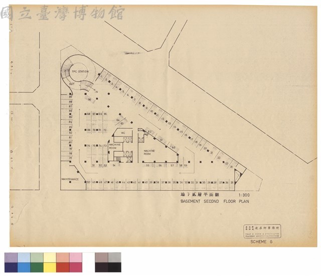 地下貳層平面圖 BASEMENT SECOND FLOOR PLAN藏品圖，第1張