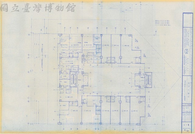 A-8 六層平面圖藏品圖，第1張
