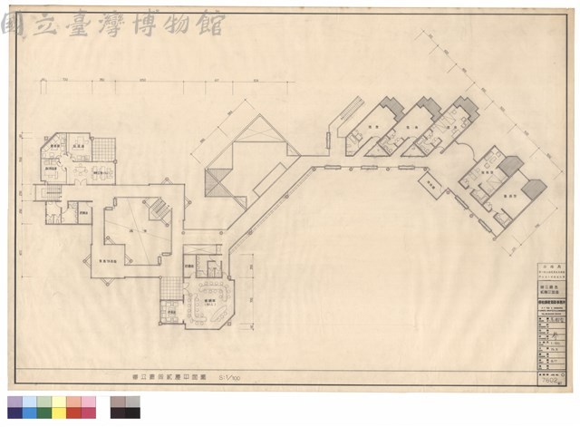 辦公廳舍貳樓平面圖藏品圖，第1張