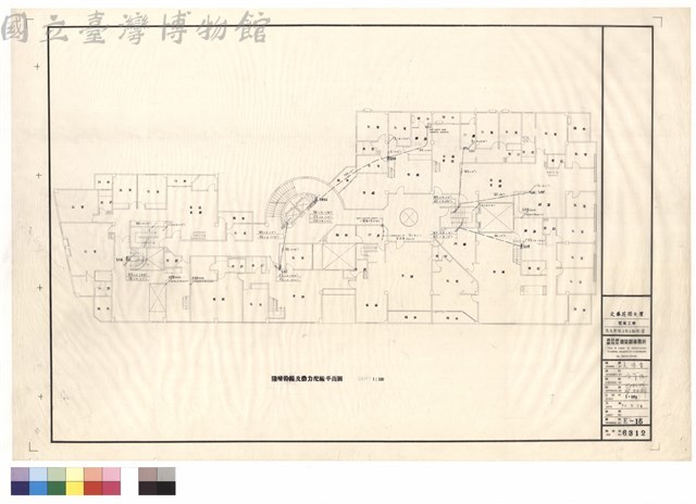 陸層幹線及動力配線平面圖藏品圖，第1張