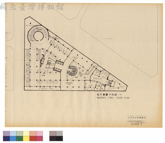地下壹層平面圖 BASEMEN FIRST FLOOR PLAN藏品圖，第1張