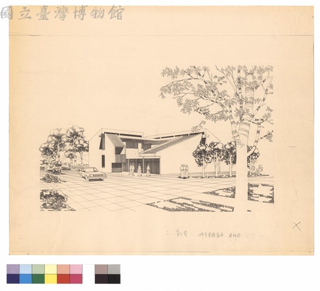 桿弟餐廳宿舍透視圖藏品圖，第1張