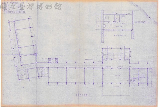 第一號辦公廳 平面圖 第貳層平面圖 廁所平面圖藏品圖，第1張