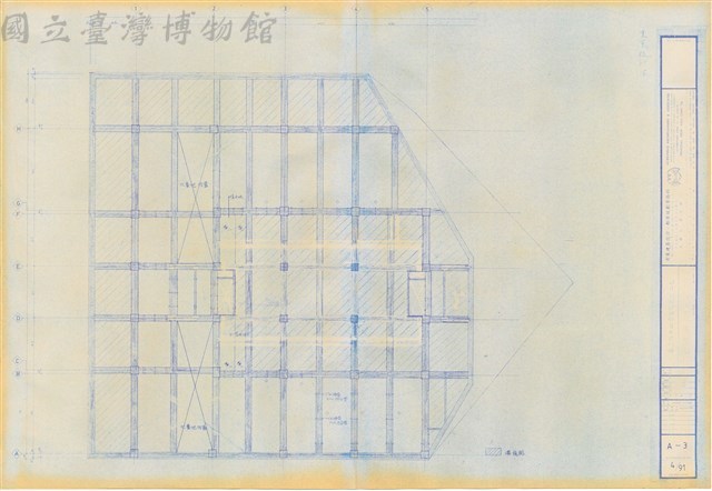 A-3 基礎排水平面圖藏品圖，第1張