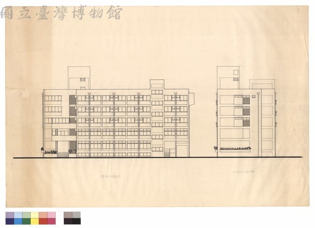 南向立面圖   西向立面圖藏品圖，第1張