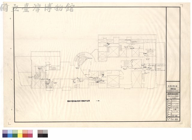 陸層夾層幹線及動力配線平面圖藏品圖，第1張