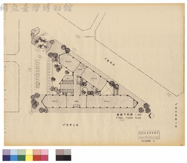 壹層平面圖 FIRST FLOOR PLAN藏品圖，第1張