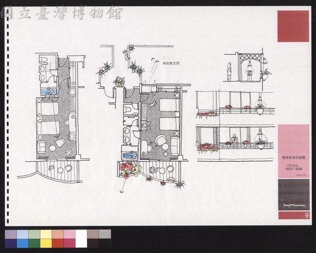 標準客房詳細圖藏品圖，第1張