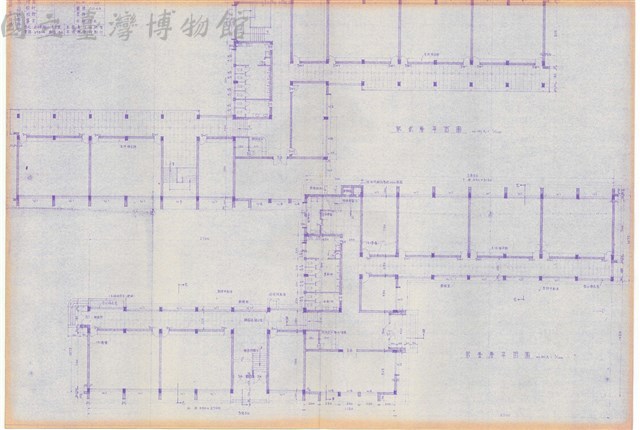 第二、四號辦公廳 平面圖 第壹層平面圖 第貳層平面圖藏品圖，第1張