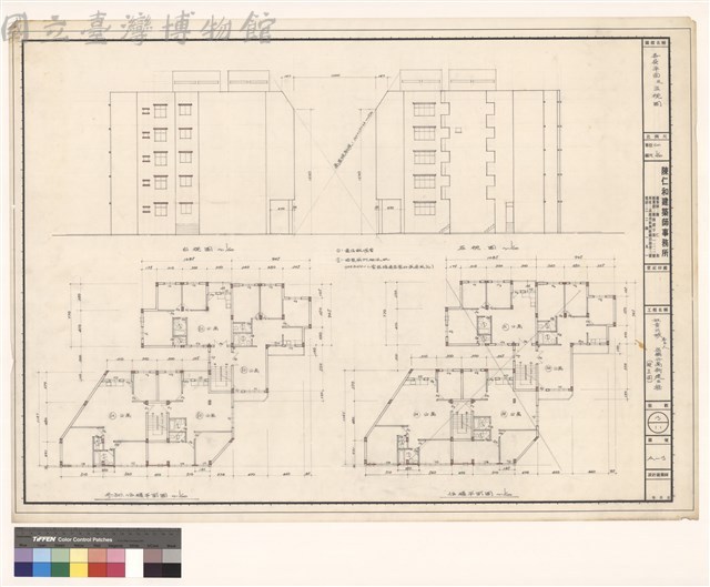 各層平面及立視圖藏品圖，第1張