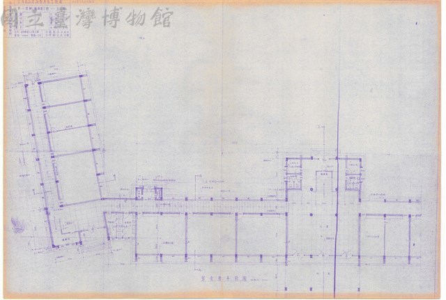 第一號辦公廳 平面圖 第壹層平面圖藏品圖，第1張