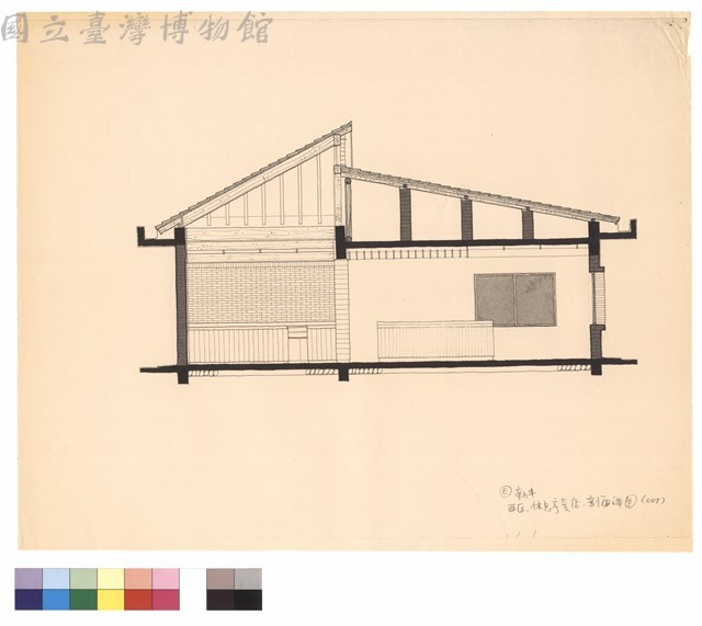 西區休息亭賣店剖面詳圖藏品圖，第1張