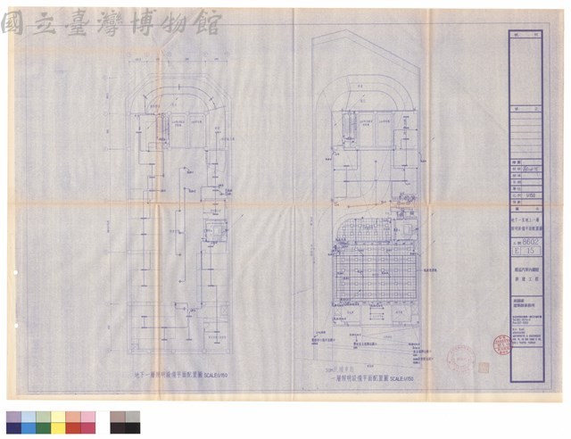 地下一層照明設備平面配置圖   一層照明設備平面配置圖藏品圖，第1張