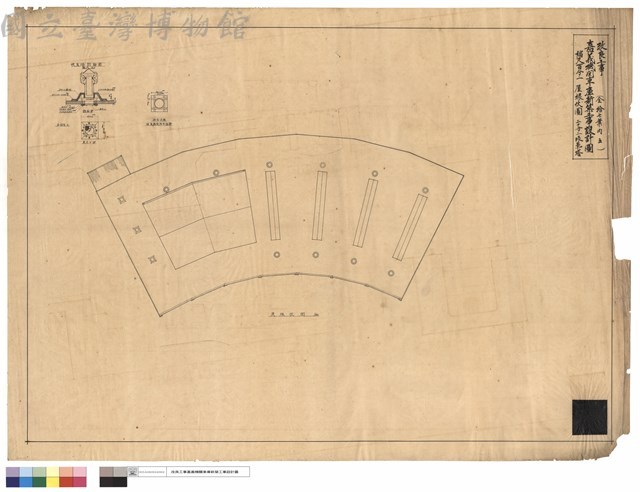 屋根伏圖。二十分ノ一吸氣塔藏品圖，第1張