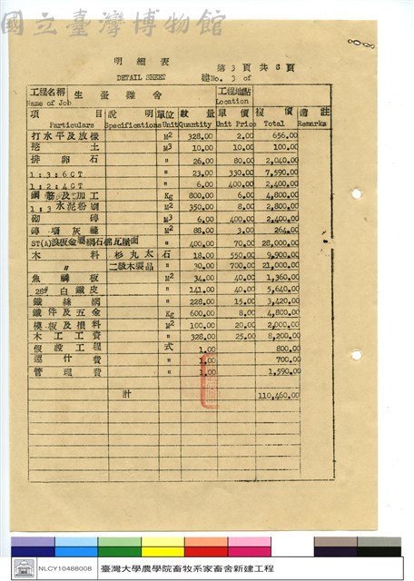 明細表藏品圖，第1張