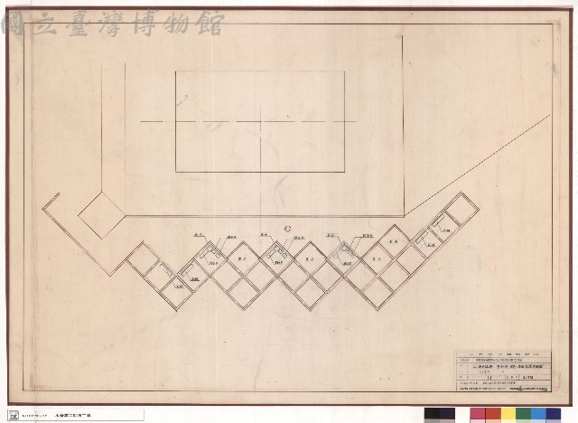 二、港町廣場亭仔腳家具、建具配置平面圖藏品圖，第1張