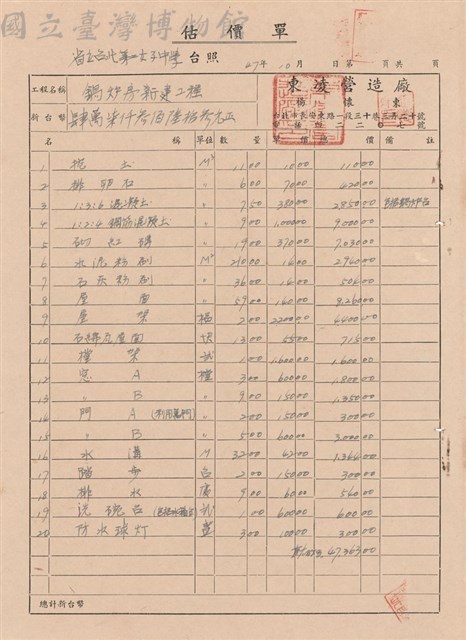 估價單藏品圖，第1張