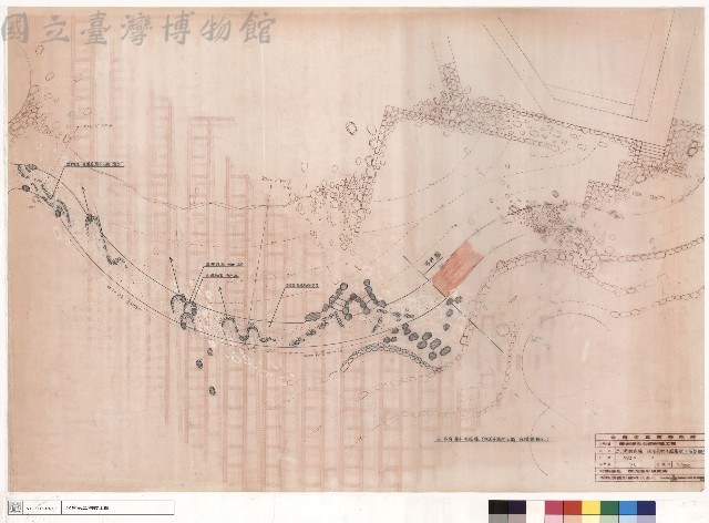 二、港町廣場洗石子聯外園路嵌卵石詳細平面圖藏品圖，第1張