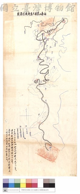 福壽山農場主要幹綫道路圖藏品圖，第1張