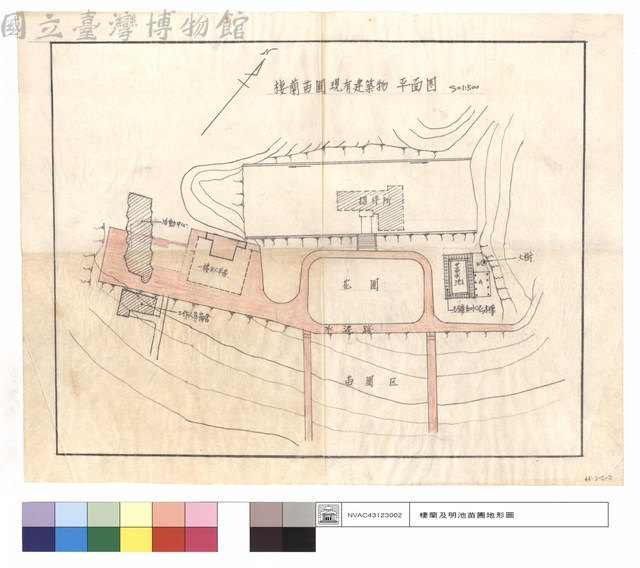 棲蘭苗圃現有建築物平面圖藏品圖，第1張