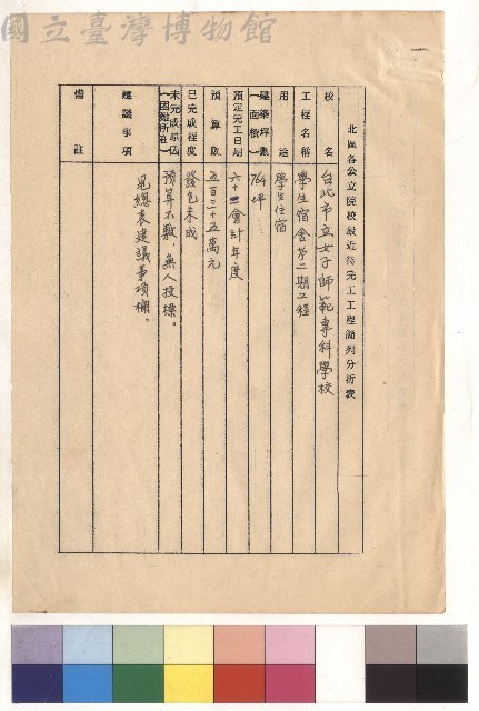 學生宿舍第二期工程藏品圖，第1張