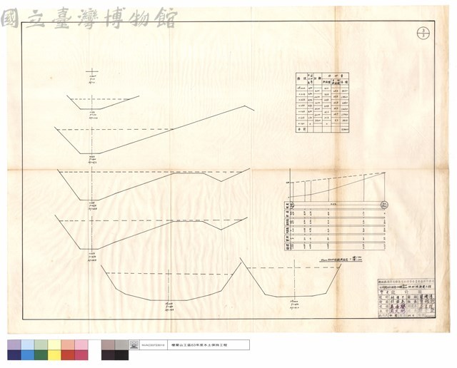 防砂埧縱斷面圖藏品圖，第1張