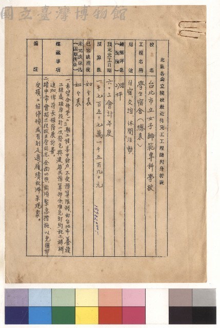 學生宿舍(總表)藏品圖，第1張