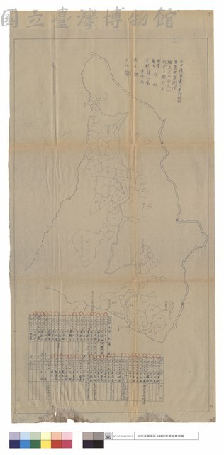 大甲溪事業區第74林班濫墾地實測圖藏品圖，第1張