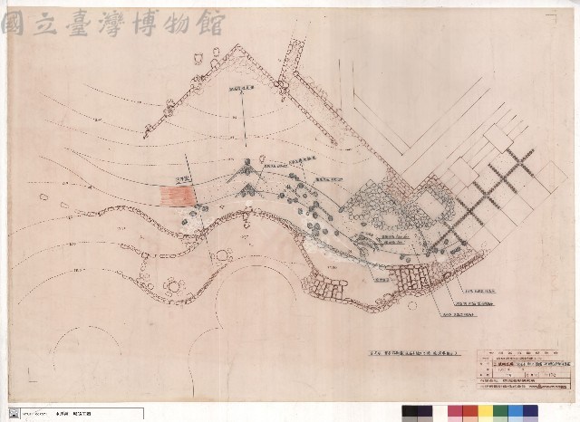 二、港町廣場洗石子聯外園路嵌卵石詳細平面圖藏品圖，第1張