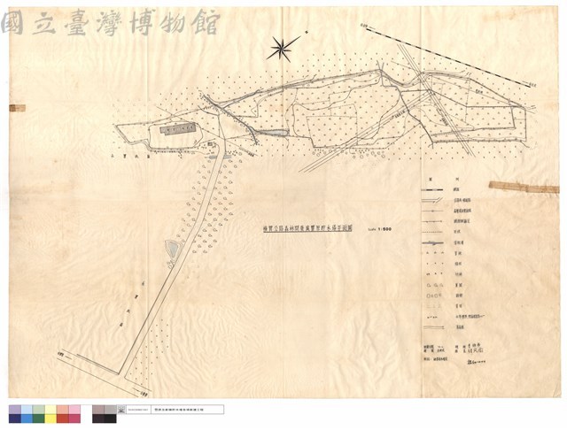 橫貫公路森林開發處豐原貯木場平面圖藏品圖，第1張