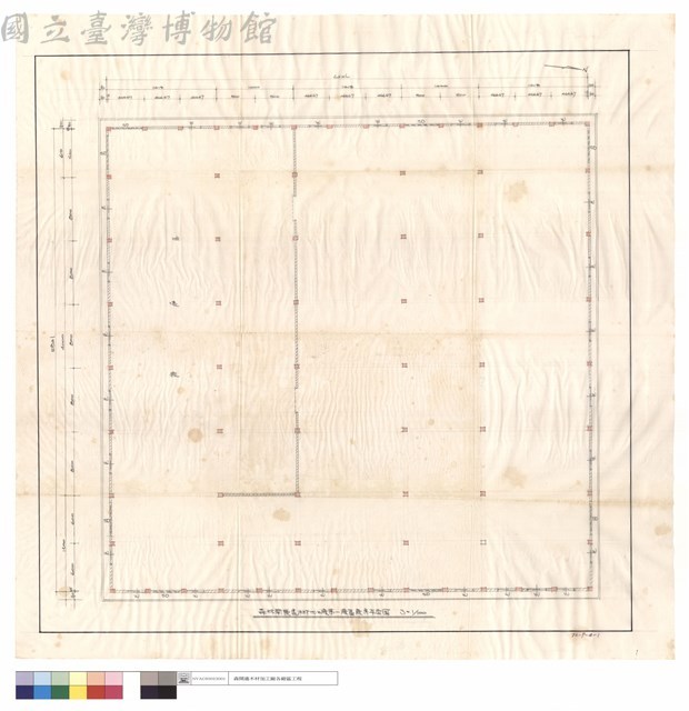 森林開發處木材加工廠第一廠區廠房平面圖藏品圖，第1張
