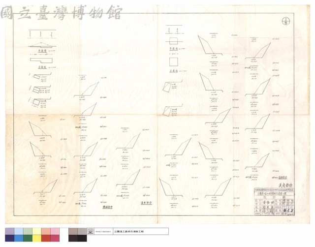 平面圖,正面圖,機組部份,道班部份藏品圖，第1張