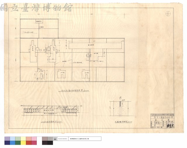 P.C.清水地坪平面圖、P.C.地坪,收縮縫詳細圖藏品圖，第1張