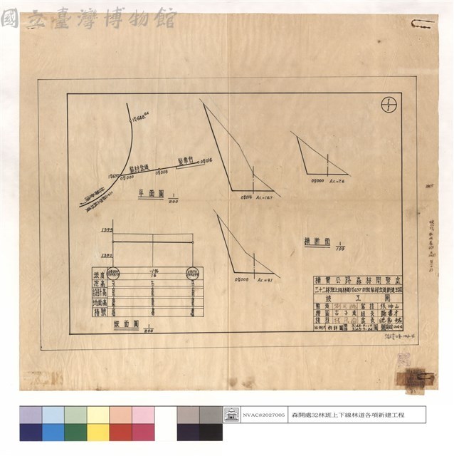 平,縱斷面、橫斷面藏品圖，第1張
