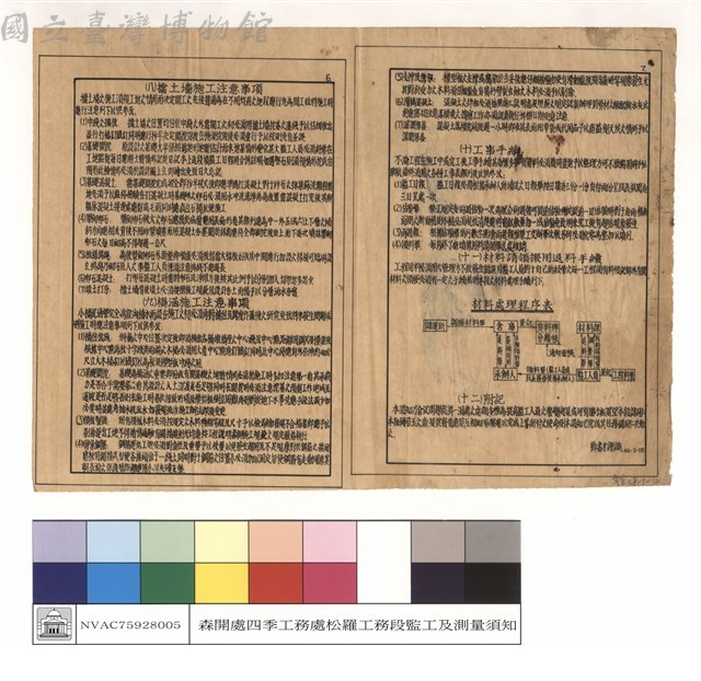 監工須知，四季工程處松羅工務段藏品圖，第1張