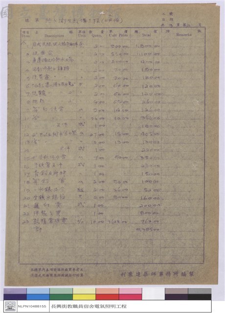 預算表藏品圖，第1張