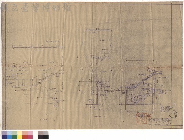 丙一丙、d-d、地下室太平梯剖面藏品圖，第1張