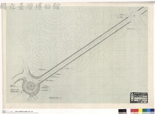 東西軸線步道設施平面圖(一)藏品圖，第1張