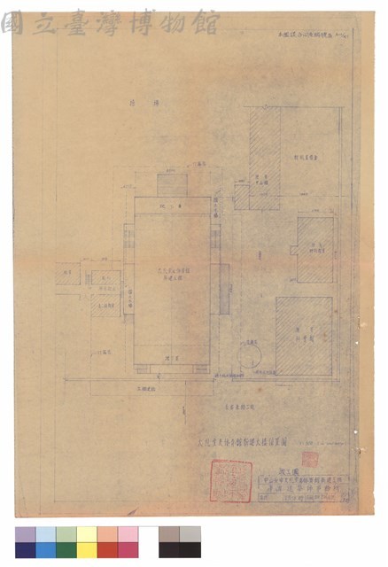 大禮堂及體育館新建大樓位置圖藏品圖，第1張